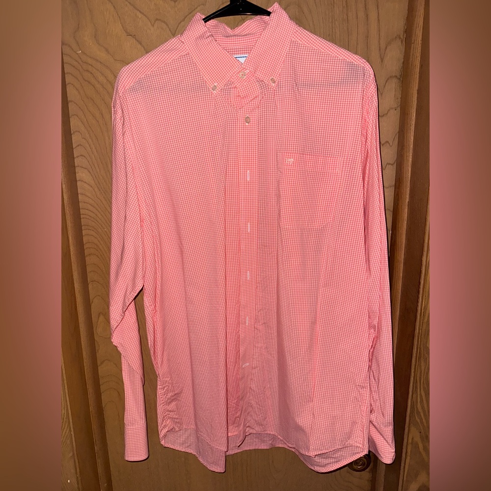 Southern Tide Peach Button Down Shirt